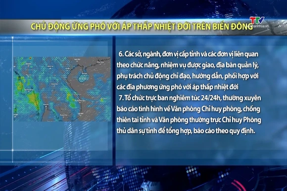 Chủ động ứng phó với áp thấp nhiệt đới trên biển Đông