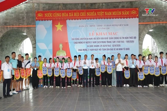 Vĩnh Lộc tổ chức Giải bóng chuyền da nam lần thứ I