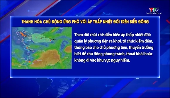 Thanh Hóa chủ động ứng phó với áp thấp nhiệt đới trên Biển Đông