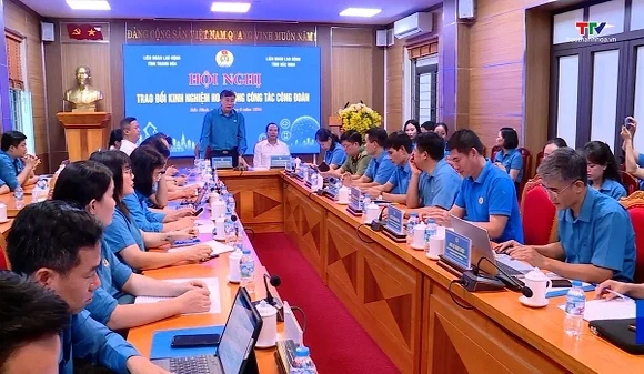 Liên đoàn lao động tỉnh Thanh Hoá trao đổi kinh nghiệm với Liên đoàn lao động tỉnh Bắc Ninh