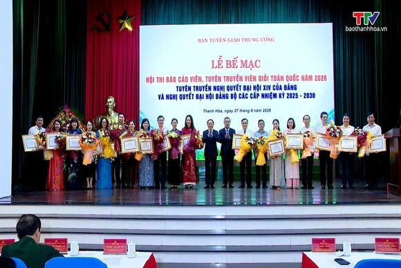 Bế mạc Hội thi báo cáo viên, tuyên truyền viên giỏi năm 2026