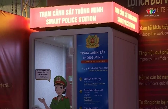 Thí điểm Kiosk “Trạm Cảnh sát thông minh” tại Thanh Hóa