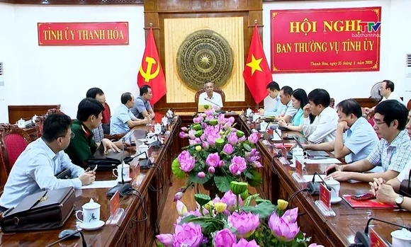 Hội nghị Ban Thường vụ Tỉnh ủy ngày 25/8/2026