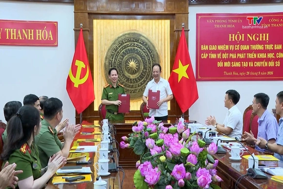 Bàn giao nhiệm vụ cơ quan Thường trực Ban Chỉ đạo 57 cấp tỉnh