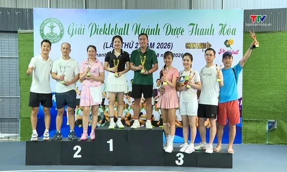 Sôi nổi Giải Pickleball ngành Dược Thanh Hóa lần thứ II, năm 2026