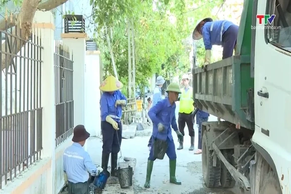 Khơi thông hệ thống thoát nước, hạn chế ngập úng khi mưa lớn