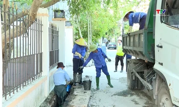 Khơi thông hệ thống thoát nước, hạn chế ngập úng khi mưa lớn