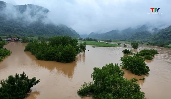 Chủ động ứng phó với nước sông Bưởi dâng cao