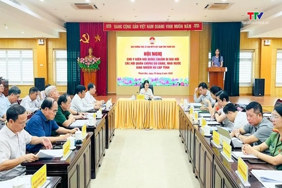 Cho ý kiến về Đại hội các Hội quần chúng do Đảng, Nhà nước giao nhiệm vụ cấp tỉnh