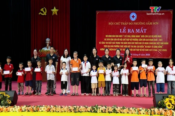 Hội Chữ thập đỏ phường Sầm Sơn ra mắt mô hình Dân vận khéo “3 Sẻ chia, đồng hành”
