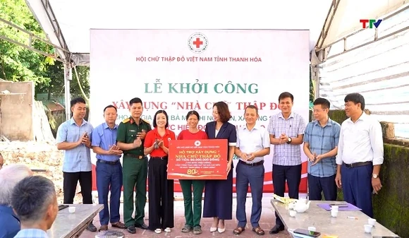 Khởi công xây dựng nhà Chữ thập đỏ cho hộ có hoàn cảnh khó khăn tại xã Tống Sơn