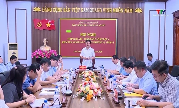Đoàn kiểm tra, giám sát của Ban Thường vụ Tỉnh uỷ làm việc với các xã thuộc địa bàn huyện Vĩnh Lộc và huyện Lang Chánh (cũ)