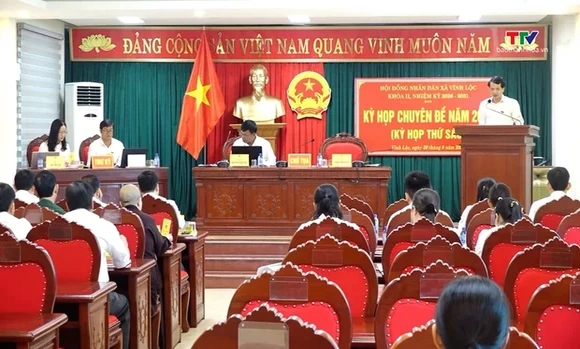 HĐND xã Vĩnh Lộc tổ chức kỳ họp thứ 6 (Kỳ họp chuyên đề)