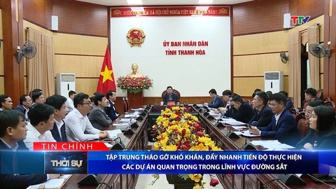 Bản tin Thời sự tối 31/1/2026:&nbsp;Tập trung tháo gỡ khó khăn đẩy nhanh tiến độ thực hiện các dự án quan trọng trong lĩnh vực đường sắt
