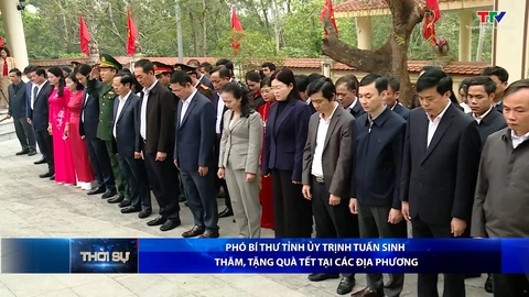 Bản tin Thời sự tối 1/2/2026:&nbsp;Phó Bí thư Tỉnh ủy Trịnh Tuấn Sinh thăm, tặng quà tết tại các địa phương