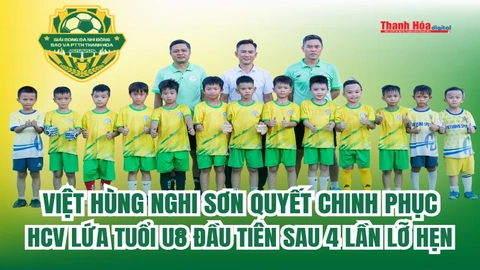 Việt Hùng Nghi Sơn quyết chinh phục HCV lứa tuổi U8 đầu tiên sau 4 lần lỡ hẹn