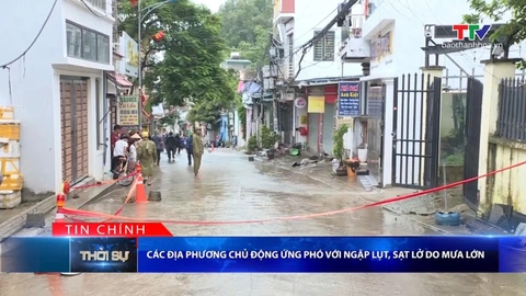 Bản tin Thời sự tối 15/9/2026: Các địa phương chủ động ứng phó với ngập lụt, sạt lở do mưa lớn