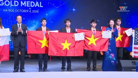 Bản tin Thời sự tối 4/10/2026: Thanh Hóa có 2 học sinh đoạt Huy chương Vàng Olympic Thiên văn và Vật lý thiên văn quốc tế