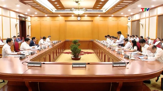 [Video] Bộ Chính trị duyệt nội dung Đại hội đại biểu Đảng bộ tỉnh Thanh Hóa lần thứ XX, nhiệm kỳ 2025 - 2030